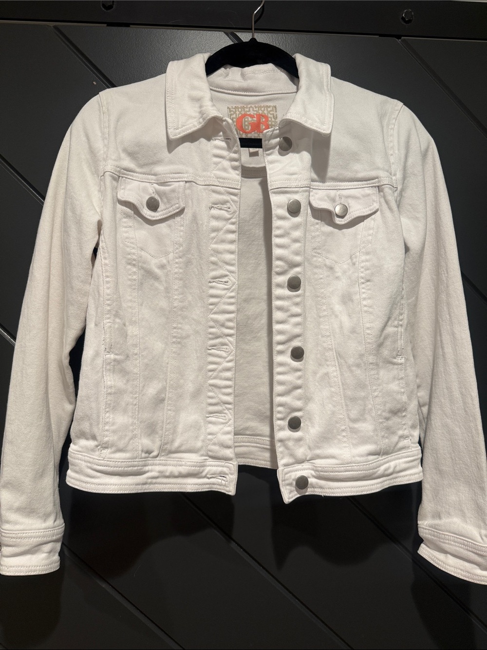 Gianni Bini White Denim Jacket